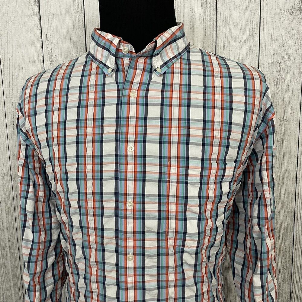 Paul Fredrick Men's XXL Multicolor Classic Fit Long Sleeve Button-Front Shirt